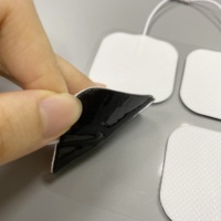 Électrodes pour appareil TENS 2 x 2 pouces, électrodes pour appareil TENS pour stimulateur musculaire EMS, électrothérapie, appareil TENS