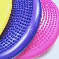 Tapis d'équilibre de yoga en PVC, coussin de massage gonflable, épaissi, anti-explosion, tapis de rééducation pieds nus, entraîneur d'équilibre doux