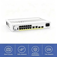 Switch Gigabit Cisco C9200CX-12P-2XGH-E, Velocidad de Reenvío Máxima de 50.59Mpps, PoE de 240W, 4096 VLAN, 12 Puertos PoE Plus, 2 Puertos SFP Plus de 10G para Uplink