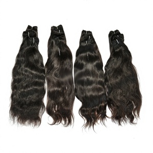 Extensiones de cabello humano vietnamita de doble trama alineadas con cutícula virgen de 8-32 pulgadas extensiones onduladas naturales Remy al por mayor suaves - Product Image 1
