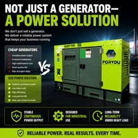 Groupe électrogène à faibles émissions pour usage industriel 100 kW 150 kW 200 kW, silencieux, longue autonomie, pour usage domestique, refroidi par eau