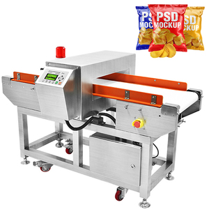 Yüksek hassasiyetli otomatik konveyör bant pirinç gıda aperatif dondurulmuş tavuk et emniyet Metal dedektör makinesi için altın - Product Image 2