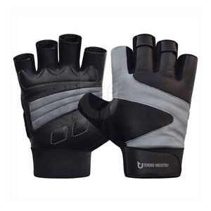 Gants de sport en cuir demi-doigt pour l'entraînement et l'entraînement physique en salle de sport pour l'haltérophilie et l'exercice - Product Image 1