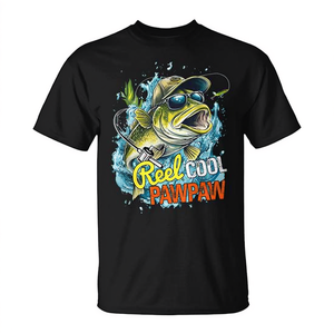 Camiseta de pesca Reel Cool Pawpaw para regalo del Día del Padre - Product Image 2
