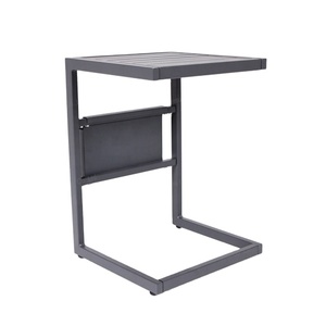 Leisure Minimalist Outdoor Furniture Quick Assembly <b>Aluminum</b> Side <b>Table</b> With Box for Hotel & Courtyard Use - Product Image 5