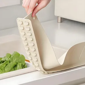 1 pièce Pare-éclaboussures en silicone pour évier de cuisine, barrière anti-éclaboussures étanche pour lavabo - Product Image 6