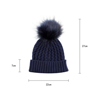 Bonnet en tricot thermique doublé doux, bonnet chaud d'hiver pour les sports de plein air, la randonnée, le ski, le cyclisme, le camping, la pêche, le patinage