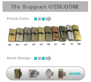Euro Hồ Sơ Brass Kẽm Hợp Kim Tiền Gửi Xử Lý 45/60/65/70/80/90/120 Đúp Keyed Khóa Xi Lanh Bao Gồm 3 Phím Thạc Sĩ Hệ Thống Chìa Khóa - Product Image 6