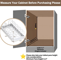 Organisateur coulissant pour casseroles et poêles sous l'armoire, support de rangement pour couvercles de casseroles avec séparateurs ajustables