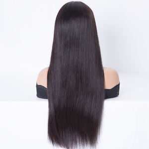 맞춤형 내추럴 블랙 컬러 유럽산 레미 헤어 풀 레이스 가발 (5*5 모노 탑, 1인치 HD 레이스, 글루리스, 더블 드로운, 롱 가발) - Product Image 6