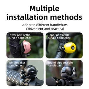 Rockbros mũ nhỏ Nhà sản xuất xe đạp chuông trẻ em xe đạp mũ hợp kim đồng vỏ không thấm nước một chiếc Chuông Xe Đạp di động lớn - Product Image 6