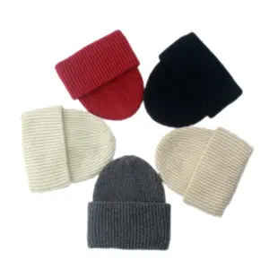 OEKO-TEX 100 Fashion Winter Wool Acrylic Cold Beanie Custom Knitted Winter Hats Toque OEM ODM