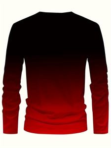 Maglietta sportiva Casual da uomo a maniche lunghe con stampa <span class=keywords><strong>Paris</strong></span> comoda e traspirante a strati di Base in tinta unita - Product Image 2