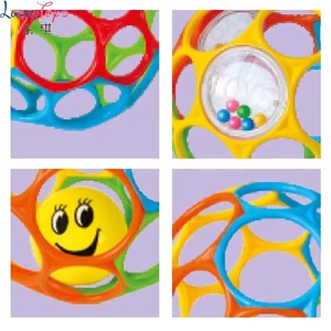 Hochet sensoriel pour bébé, boule sonore à agiter facile à saisir, en plastique, avec son - Product Image 4