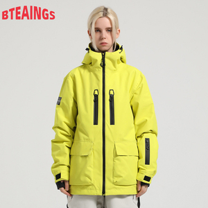 <span class=keywords><strong>Veste</strong></span> bomber d'hiver épaisse imperméable coupe-vent respirante à motif cœur pour femmes et hommes, style streetwear - Product Image 6