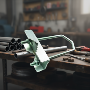 Pipe Clamp For Pole 25 To 45 Mm Metal Adjustable Clamp With Screw <b>Fastening</b> - Product Image 3