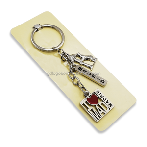 LLavero <span class=keywords><strong>de</strong></span> Metal <span class=keywords><strong>de</strong></span> níquel MAD, recuerdo personalizado <span class=keywords><strong>de</strong></span> la ciudad española, Madrid - Product Image 2