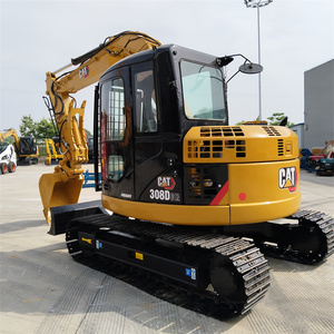 Mini-pelleuse d'occasion CAT 308DCR économique avec système à double vitesse pour la rénovation routière et l'aménagement paysager - Product Image 3