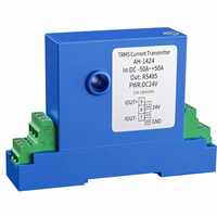 Transmetteur de courant AC/DC TRMS à effet Hall AH-14Z4 150A RS485 Capteur de courant True RMS DC24V Précision industrielle 0,2% F.S 35mm