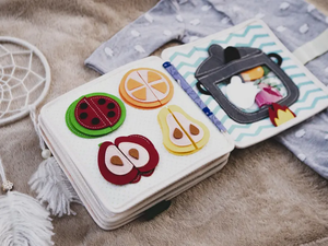 Il tema del leone del giocattolo da viaggio sensoriale montessori di design caldo si sentiva tranquillo libro occupato a bordo per l'<span class=keywords><strong>educazione</strong></span> precoce del bambino - Product Image 6