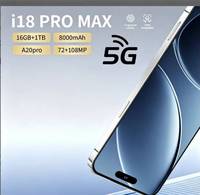 Smartphone 2026 18ProMax Version LTE 5G Octa Core 1 To 6,9 pouces OLED 120 Hz Android 15 108 MP Français