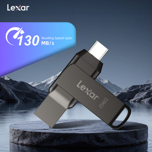 Nouveau lecteur de stylo haute vitesse Lexar D400 Slim-Design USB 3.2 fiable clé de données à double interface Mac - Product Image 3