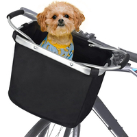 Pliant Amovible Amovible Petit Chat Chien Transporteur Vélo Guidon Avant Panier