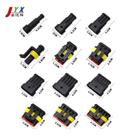 1 2 3 4 5 6 Pin Tyco Su Geçirmez Otomotiv Kablo Demeti, Araba Xenon Lambası Fişi için Naylon Kauçuk ile