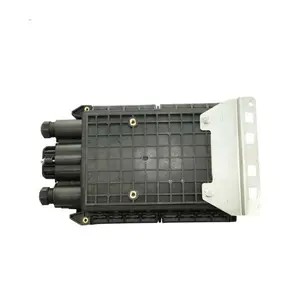 Suitable for pedestal and well applications Horizontal Type Fiber Splice Enclosure (2 fiber cables in-out ports)
