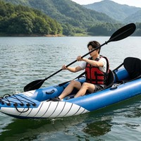 Kayak gonflable de pêche personnalisé en PVC professionnel, pliable et durable, pour sports nautiques