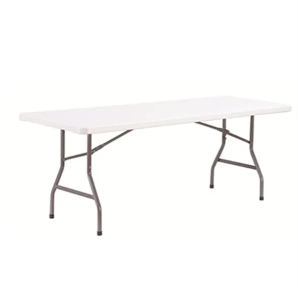 8ft folding regular table/240*90*74cm 3ft width table/90cm wide big table/HDPE panel steel legs/special folding outdoor table