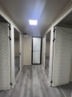 Modèle de maisonnette moderne, écologique, préfabriquée, modulaire, extensible, en conteneur, 2 chambres, avec salle de sport, de luxe, petite, pour Airbnb, ROI
