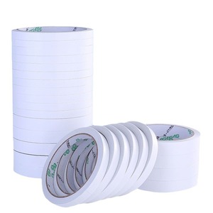 Cinta Adhesiva de Doble Cara de 5 mm, 8 mm, 10 mm, 15 mm, 20 mm, 24 mm, 10 m, Alta Adhesión, Blanca, para Oficina, Manualidades, Embalaje y Sellado - Product Image 5