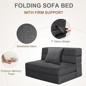 Neues Design Multifunktionales Faltbares Schlafsofa aus Memory-Schaum, <span class=keywords><strong>Couch</strong></span> mit Kissen, Futon, Schlafsessel, Matratze - Product Image 4