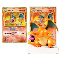 Kotak Hadiah Figur Deluxe PY Charizard Edisi Ulang Tahun ke-30 Set Koleksi Pokemon Asli Grosir Toko Permainan Papan