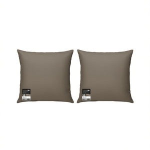 Coussins de chaise d'extérieur Clyanool 26 x 26 pouces en tissu Oxford taupe, résistants à l'eau, amovibles et lavables, oreillers carrés - Product Image 1