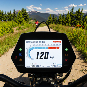 Bộ đồng hồ điện tử LCD đầy đủ cho xe máy 12V 24V, đồng hồ tốc độ, bộ chuyển đổi xe điện - Product Image 2