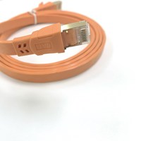 Cable de red plana RJ45, OEM/ODM, para telecomunicaciones, Cat5e/CAT6/Cat7/Cat 8, cable de parche ultradelgado, Lan, FX-CT11-C8-STP