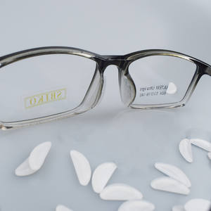 Cambered D bentuk antiselip perekat kacamata silikon bantalan hidung Super lengket - Product Image 2