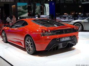 สำหรับ Ferrari F430 ปี 2004-2009 อัพเกรดเป็นชุดแต่งสไตล์ 430 Scuderia วัสดุคาร์บอนไฟเบอร์แบบเปียก ประกอบด้วยกันชนหน้า-หลังและสเกิร์ตข้าง - Product Image 6