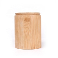 Pot de stockage en bambou avec couvercle hermétique, sucrier contenant pour le sel, le café ou le thé, pour la cuisine, garder les aliments frais, Dr