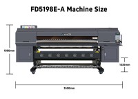 Machine d'impression par sublimation numérique textile 8 têtes 1900mm grande imprimante à sublimation à colorant pour jouets en peluche/drapeaux