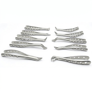 Pinzas Dentales Manuales Ergonómicas de Acero Inoxidable para Extracción de Dientes, Uso Clínico Quirúrgico - Product Image 1