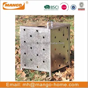 Waste Incinerator Galvanized Steel Garden Flatpack Square Waste Incinerator Burner