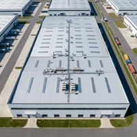Entrepôt logistique métallique préfabriqué résistant à la neige en Arménie, 60x80m, avec assemblage rapide pour centre de distribution logistique