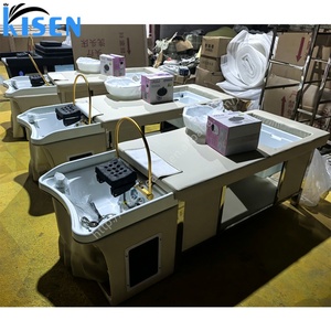 KISEN Lit de lavage multifonctionnel japonais pour spa capillaire, pédicure et moxibustion, avec circulation d'eau, pour salons de coiffure, spas et instituts de beauté - Product Image 6