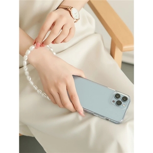 Étui de téléphone transparent avec bracelet de perles et sangle bandoulière pour <span class=keywords><strong>iPhone</strong></span> 17/16/13/12/<span class=keywords><strong>11</strong></span>/14/15 Pro Max/XR/X/XS/Mini/7/8 Plus - Product Image 3