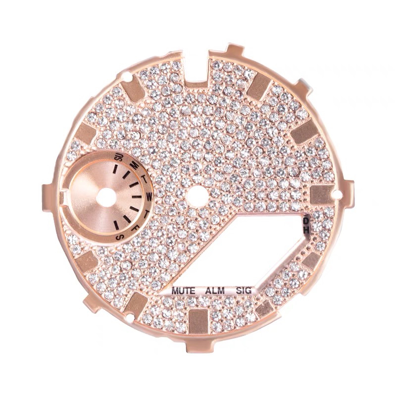 Cadran diamant en or rose