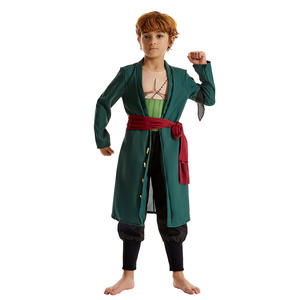 Anime <span class=keywords><strong>One</strong></span> <span class=keywords><strong>Piece</strong></span> Cosplay Costume Full Set Roronoa <span class=keywords><strong>Zoro</strong></span> Costume pour enfants pour les fêtes de Noël et d'Halloween Dress up - Product Image 2
