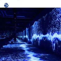 Projecteur Interactif Holographique 3D Immersif à 360 Degrés pour Sol et Mur, Projection Interactive en Espace Intégral, Matériau Métallique Durable